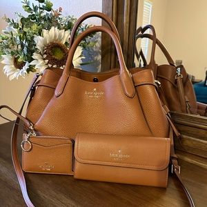 Kate Spade K8135 Dumpling Small Satchel with matching wallet and card wristlet